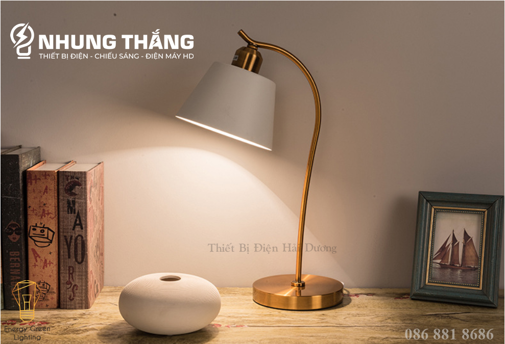 Đèn Bàn Học Đọc Sách, Làm Việc S3049 - Khung Kim Loại - Kiểu Dáng Sang Trọng - Tặng Kèm Bóng Led