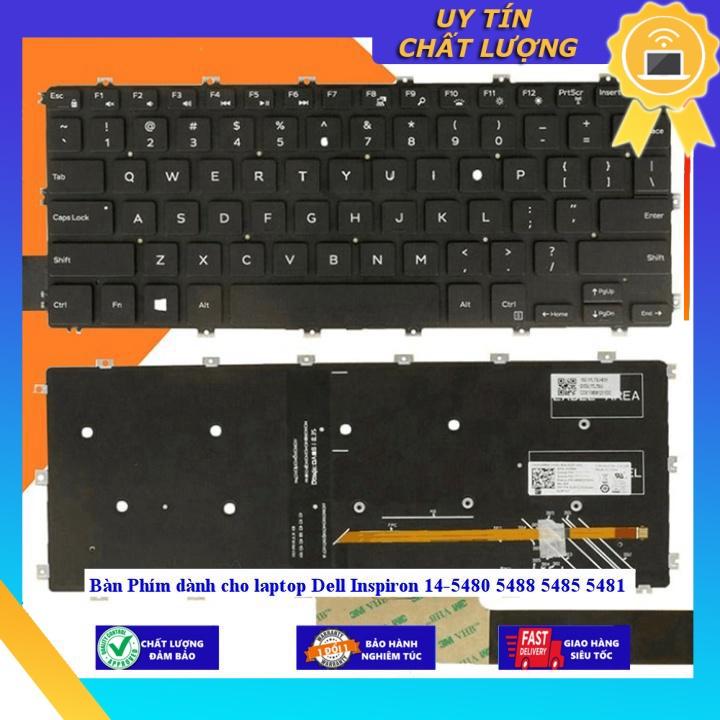 Bàn Phím dùng cho laptop Dell Inspiron 14-5480 5488 5485 5481  - Hàng Nhập Khẩu New Seal
