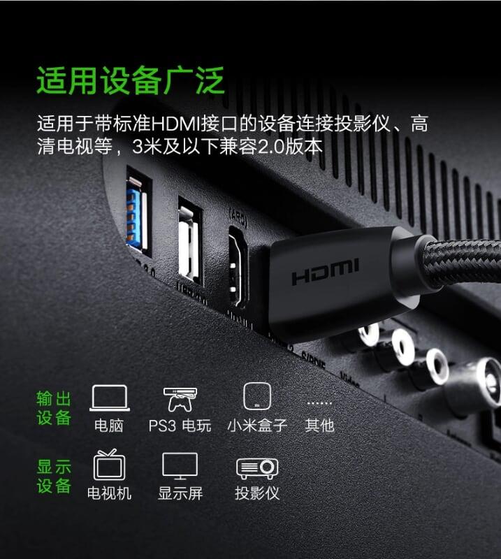 Ugreen UG50464HD118TK 3M màu Đen Cáp tín hiệu HDMI chuẩn 2.0 hỗ trợ phân giải 4K - HÀNG CHÍNH HÃNG
