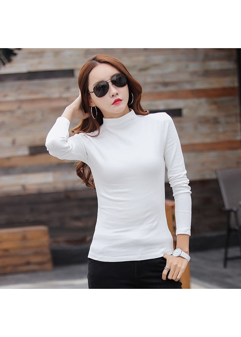 Áo thun nữ giữ nhiệt , cổ 3cm, lót nỉ nhẹ mềm mại, ấm áp, quyến rũ tôn dáng, tôn da, che nhược điểm
