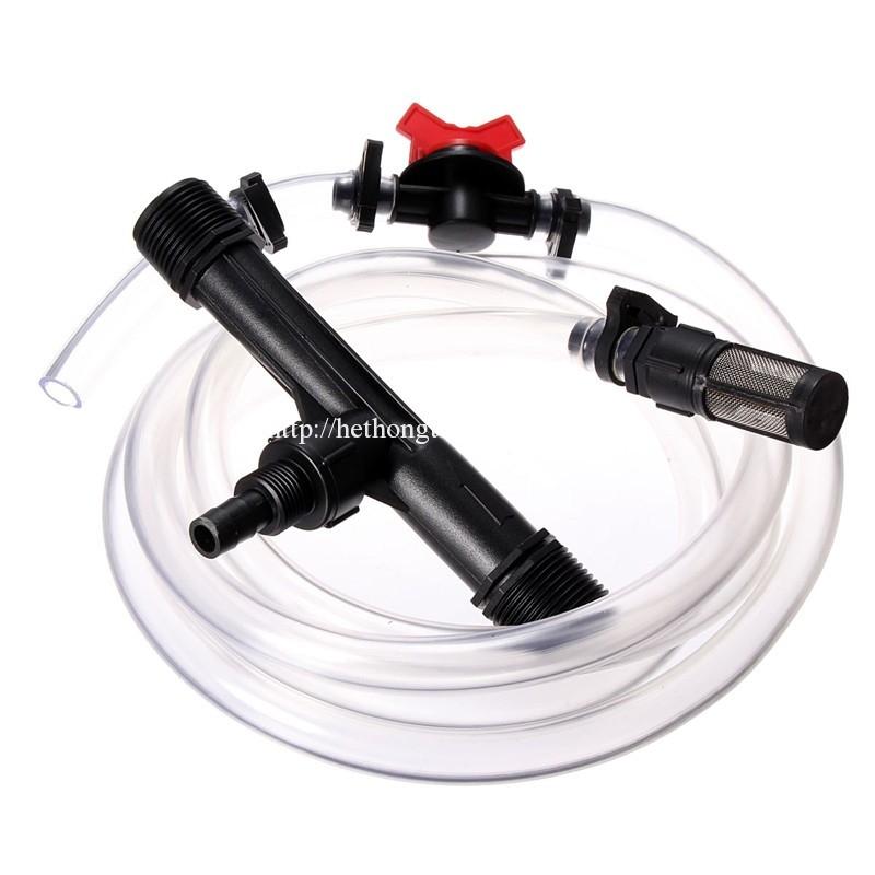 Bộ châm phân Venturi 21mm kèm dây hút van điều chỉnh và lọc