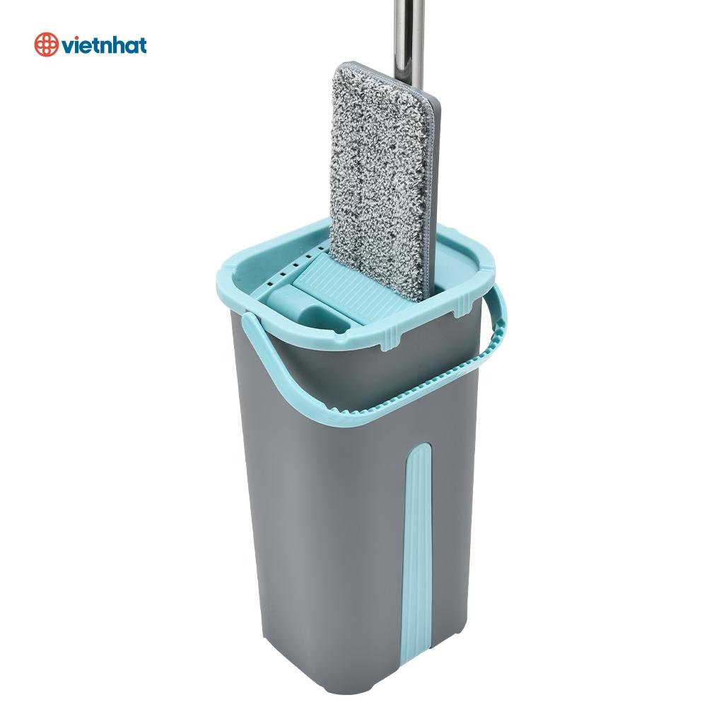 BỘ LAU NHÀ TỰ VẮT THÔNG MINH 360 ĐỘ, LÀU SÀN SẠCH BÓNG 9560 VIỆT NHẬT - TADAHOME