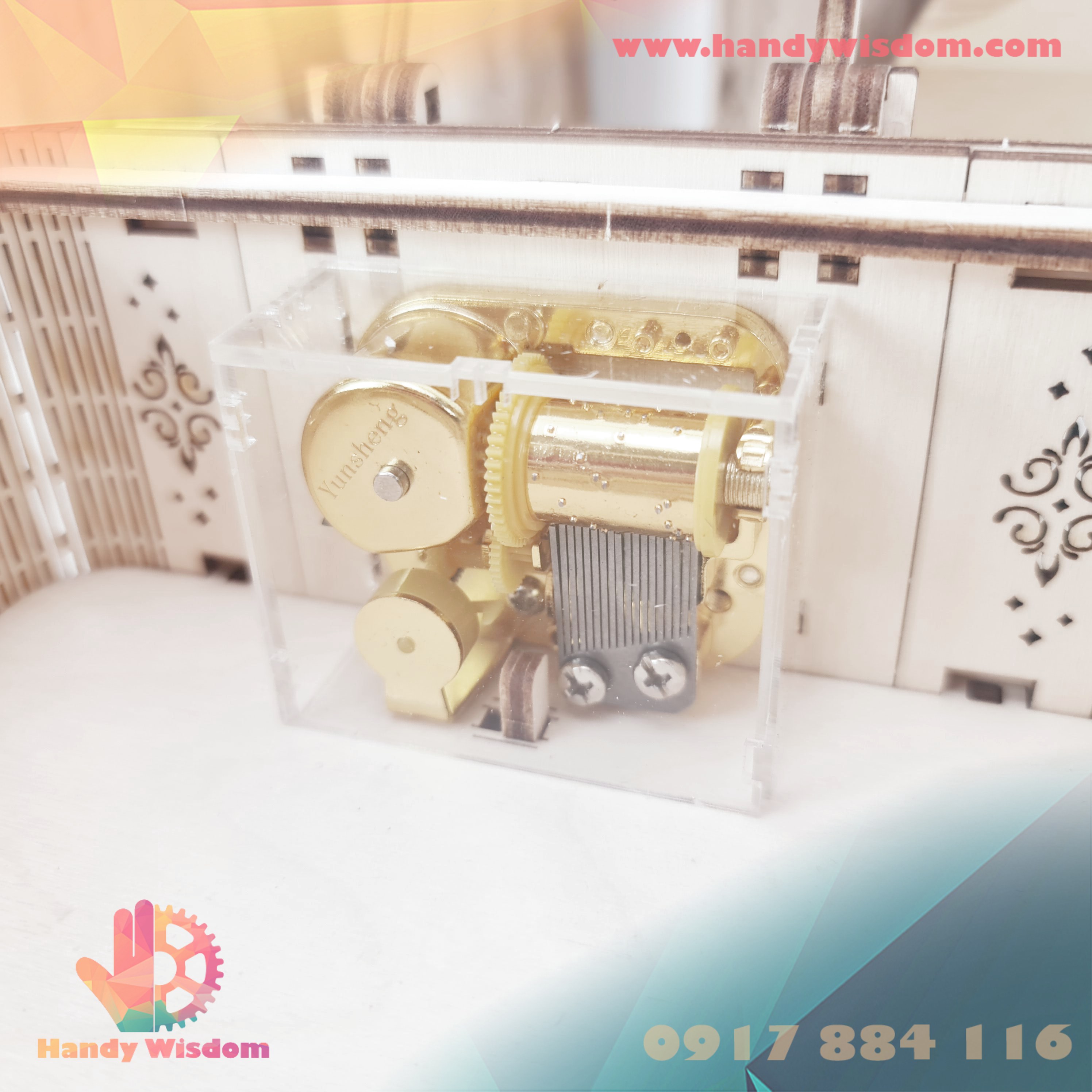 Mô hình gỗ chuyển động - Hộp nhạc bí mật - UGUTER Secret Treasure Box G612