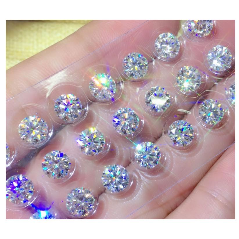 Kim Cương Nhân Tạo Moissanite 8 Ly Giác Cắt Tròn 8H&A - Trường Thịnh Sài Gòn