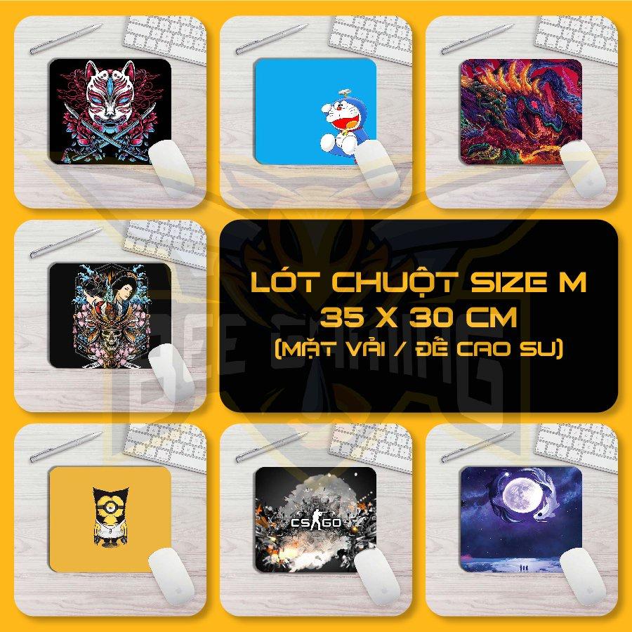 Lót chuột Anime, Bàn Di Chuột Anime, Pad Chuột Anime Size M - Gaming, Văn Phòng - size 350x300m