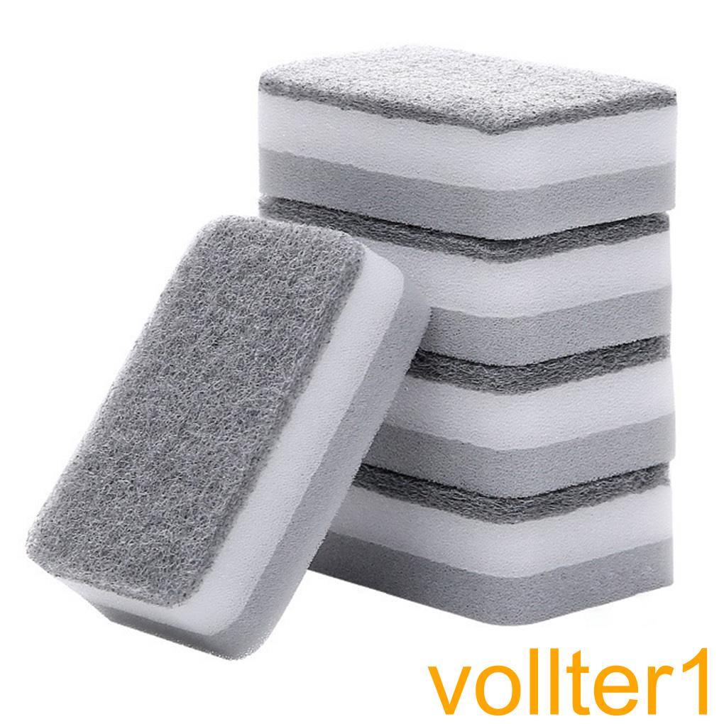 5pcs Dish Cleaning Sponges Double-side Kitchen Cleaning Brushes Household Washing Sponge Pads【vollter1】