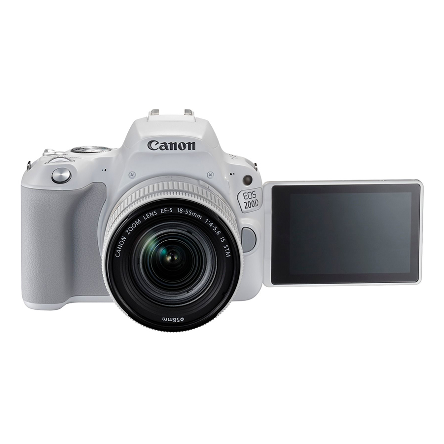 Máy Ảnh Canon EOS 200D KIT 18-55 IS STM (Trắng) - Hàng Nhập Khẩu