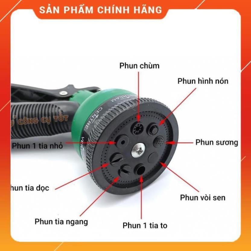 Vòi xịt rửa xe,Vòi phun nước tưới cây tăng áp thông minh 8 chế độ 815621