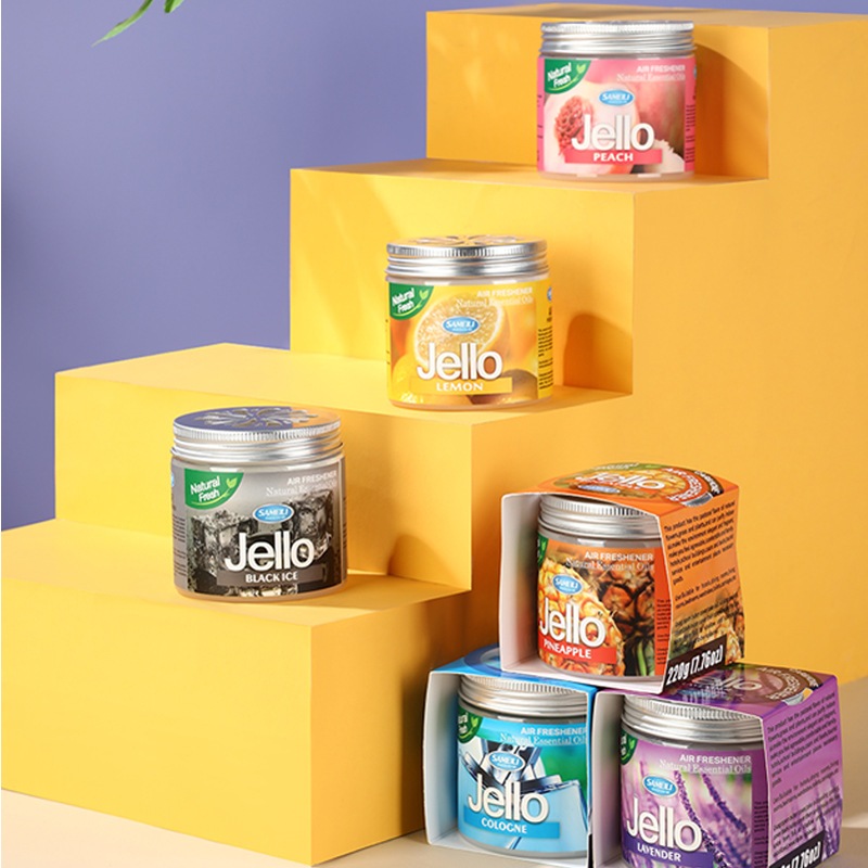 Sáp Thơm Phòng Khử Mùi JELLO 4 Mùi Thơm Dịu Nhẹ Cho Nhà Vệ Sinh, Ô Tô, Tủ Quần Áo, Phòng Ngủ Giao Hương Ngẫu Nhiên