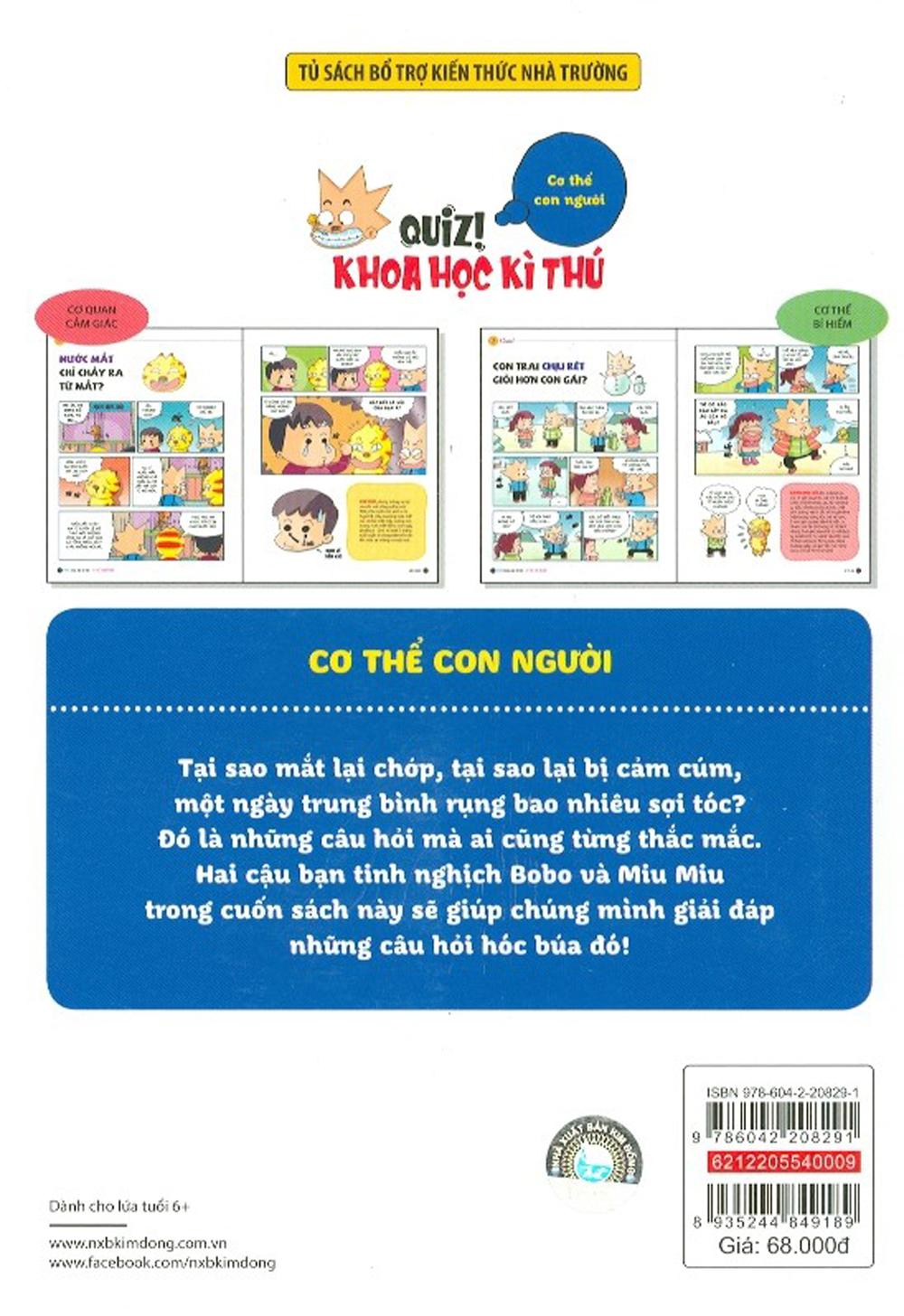 Quiz! Khoa học kì thú – Cơ thể con người