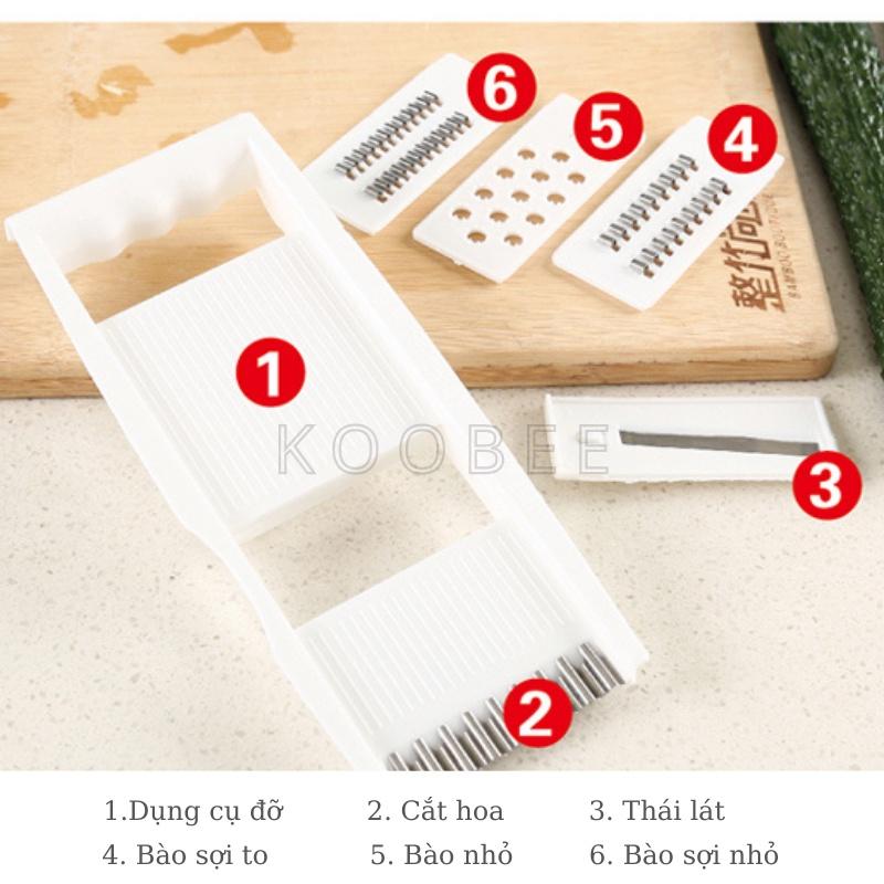 Bộ Nạo Gọt Hoa Quả KOOBEE Đa Năng 5 Trong 1 Dễ Dàng Tạo Hình và Nạo Sợi