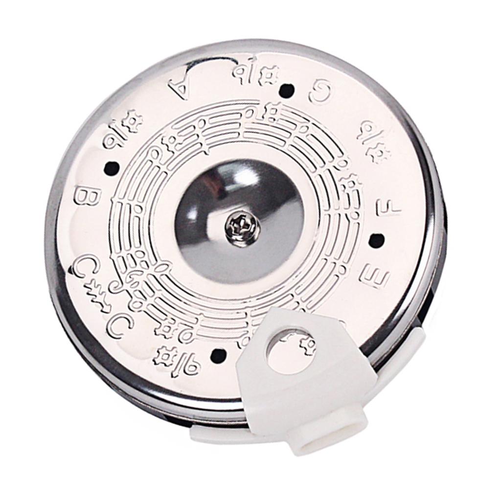 Violins Chromatic 13 Pitch Pipe Tuner with Case, Silver