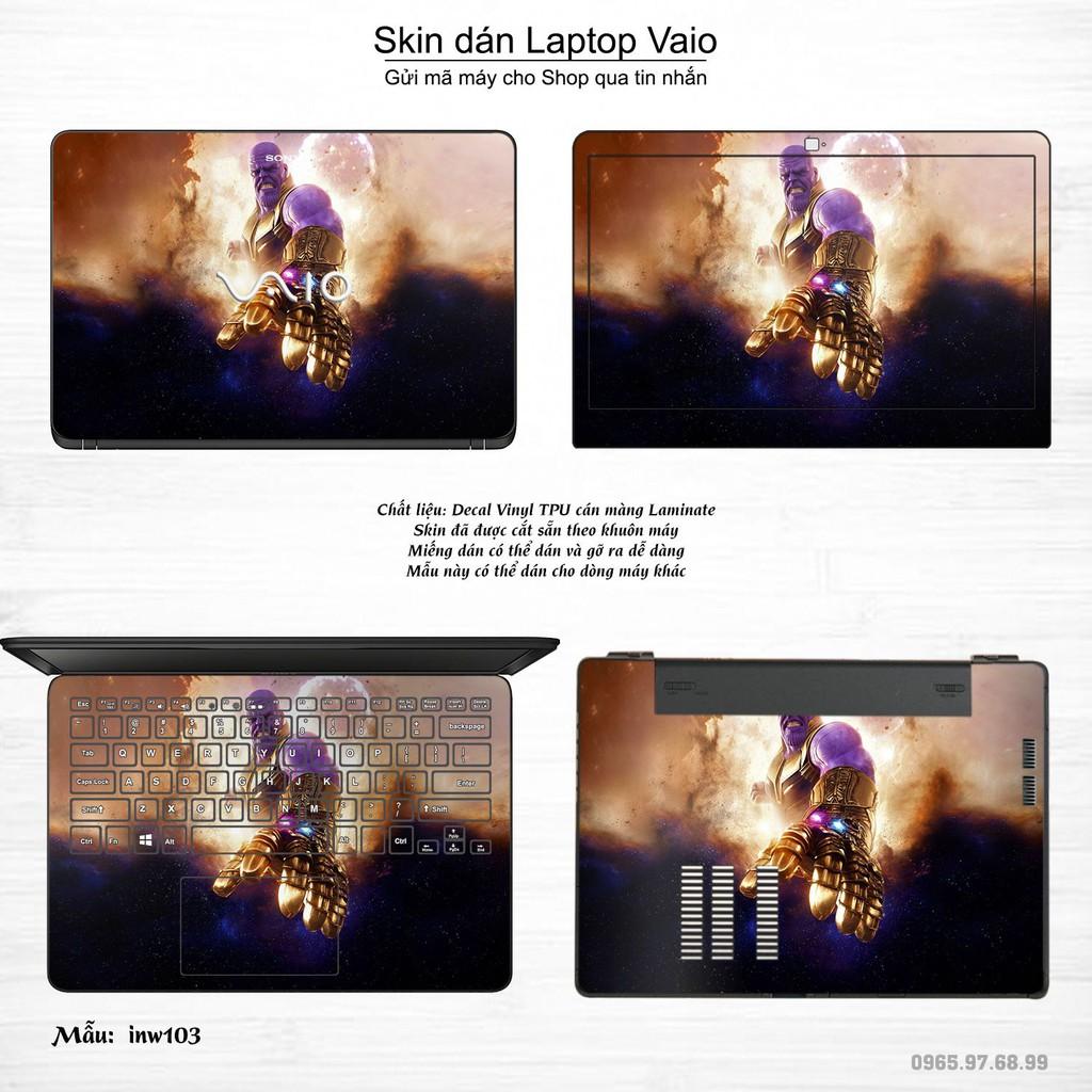 Skin dán Laptop Sony Vaio in hình Inifinity War (inbox mã máy cho Shop)