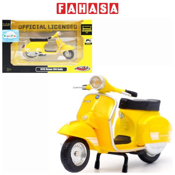 Đồ Chơi Mô Hình Xe 1976 Vespa 200 Rally 1:18 - MSZ 8308/67709 - Màu Vàng