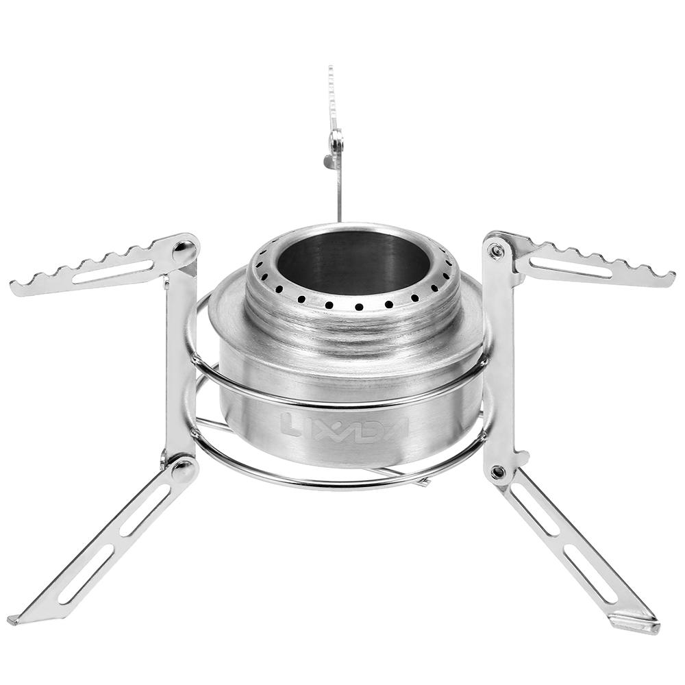 Set Bếp Cồn Và Lá Chắn Gió Và Giá Đỡ Cắm Trại Dã Ngoại Ngoài Trời