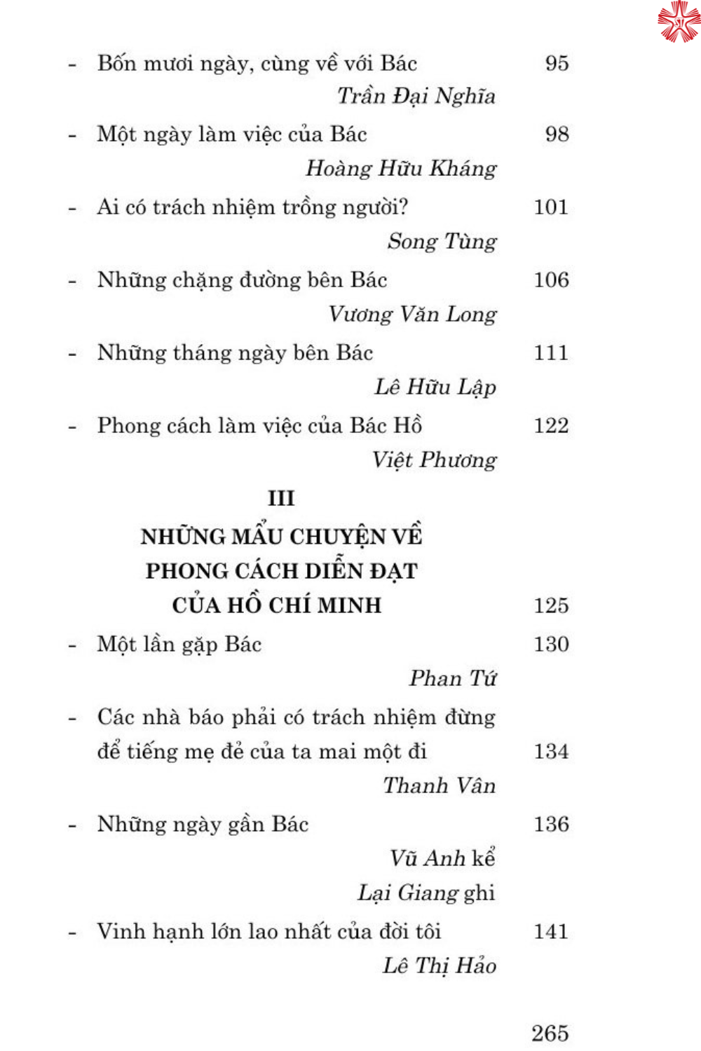 Những mẩu chuyện về phong cách Hồ Chí Minh (bản in 2024)