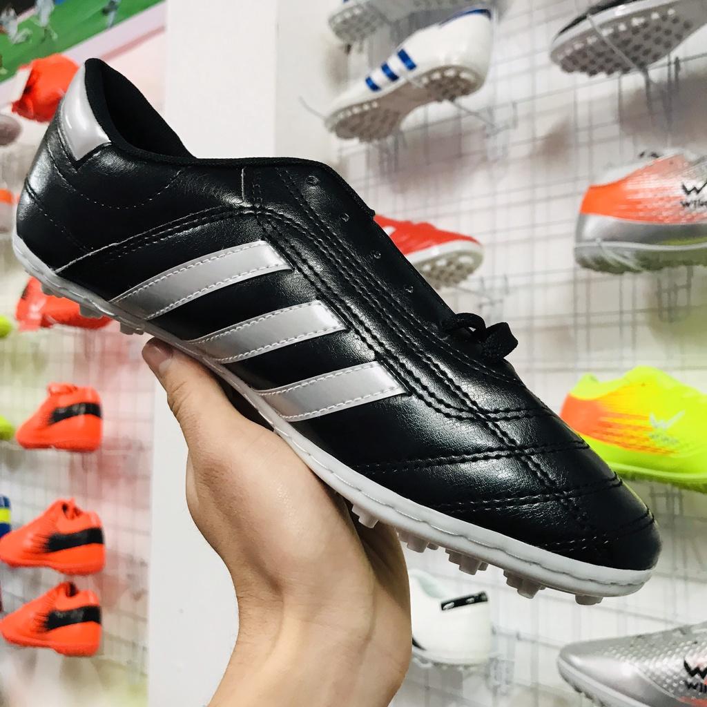 Giày bóng đá thể thao phủi chính hãng Wika 3 sọc 2022 đen
