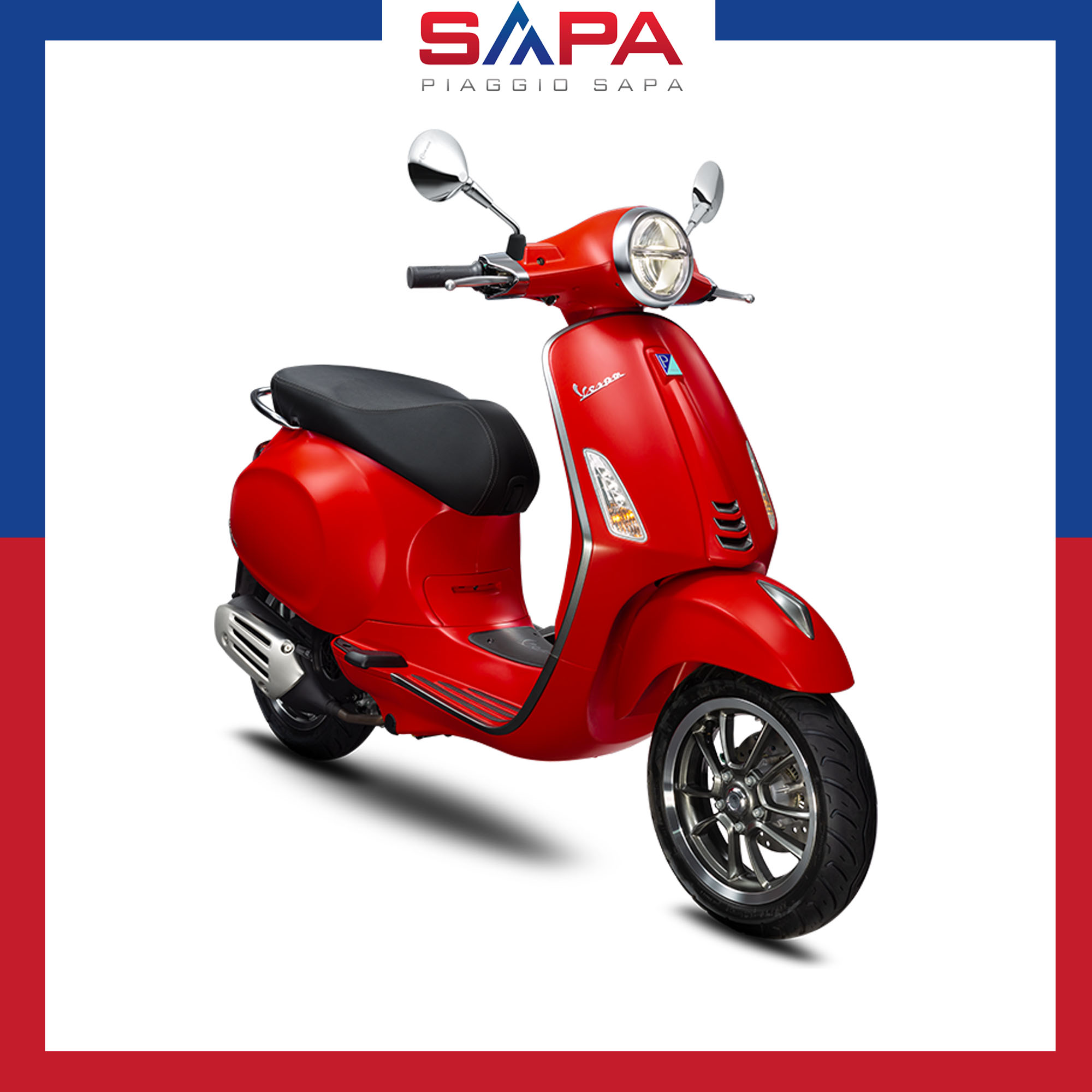 Xe Máy Vespa Primavera S 125 ABS Màu Đỏ Đào