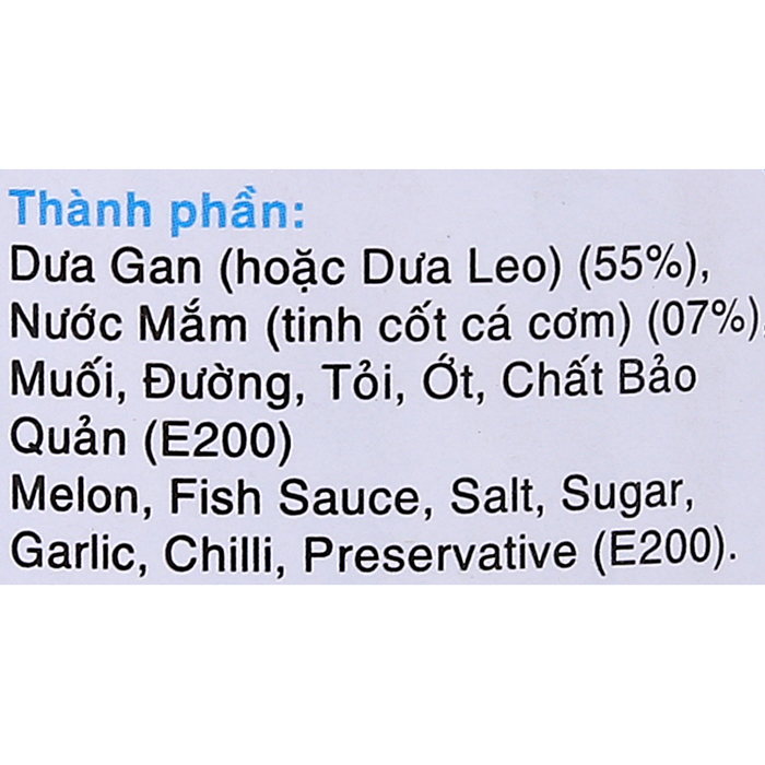 Dưa Mắm Chay Sông Hương 430g