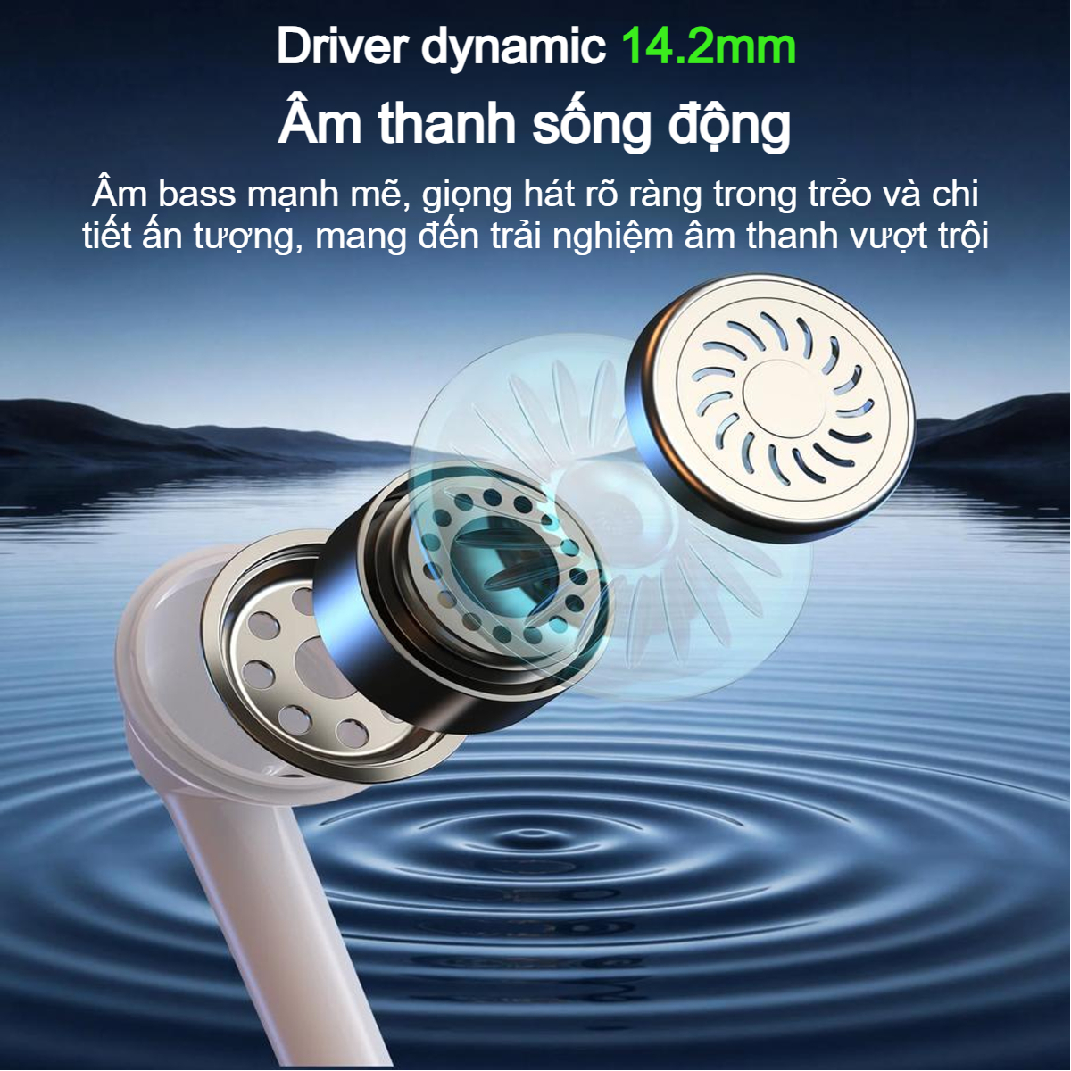 Tai nghe dây Type C Choetech OC-A017 âm thanh rõ nét thiết kế thoải mái (Hàng chính hãng)