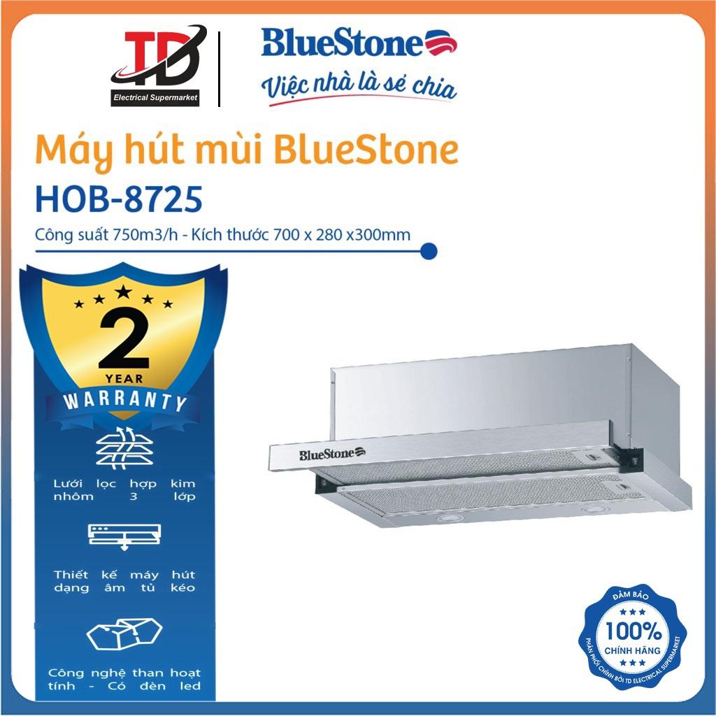 Máy hút mùi âm tủ BlueStone HOB-8725 Công suất hút 750 m³/h, Hàng Chính Hãng