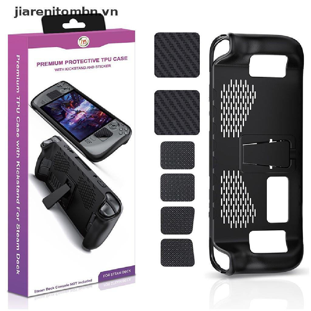 Bộ Ốp Tpu Mềm Chống Sốc Chống Rơi Kèm Giá Đỡ Cho Máy Chơi Game Hơi Nước jiarenitombn