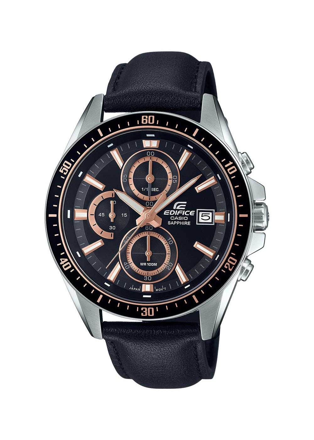 Đồng Hồ Nam Casio Edifice EFR-S565L-1AVDF Dây Da Màu Đen - Mặt Kính Saphia