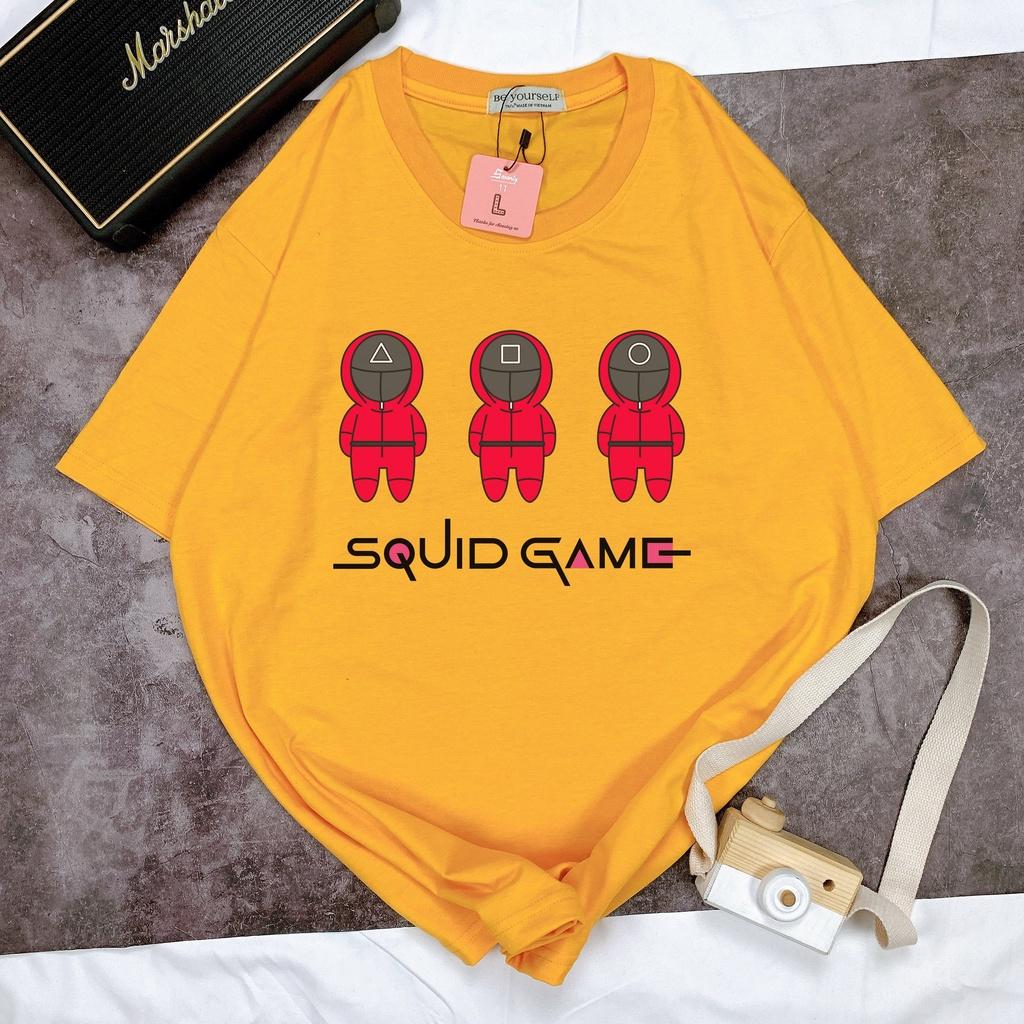 Áo thun SQUID GAME tay ngắn Be Yourself unisex size M L XL - BẢN CHIBI TRÒ CHƠI CON MỰC