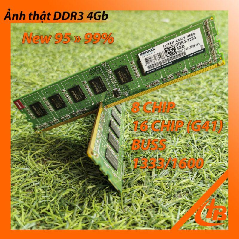 Ram Kingmax 4GB DDR3 Buss 1333 1600 Dùng Được Cho G41 - Hàng Chính Hãng