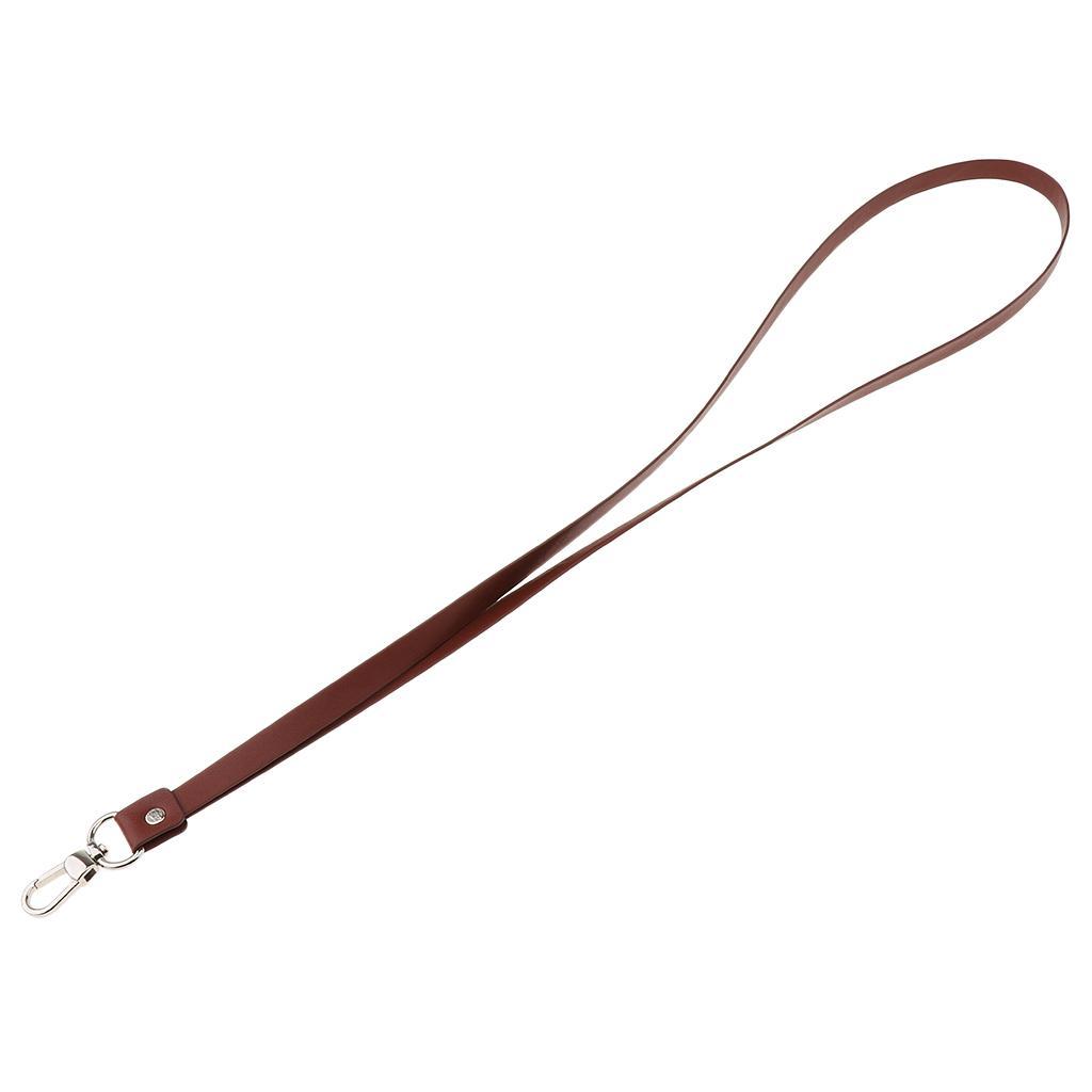2-3pack PU Leather Neck Strap Lanyard Metal Clips for ID Cards Badges Reddish