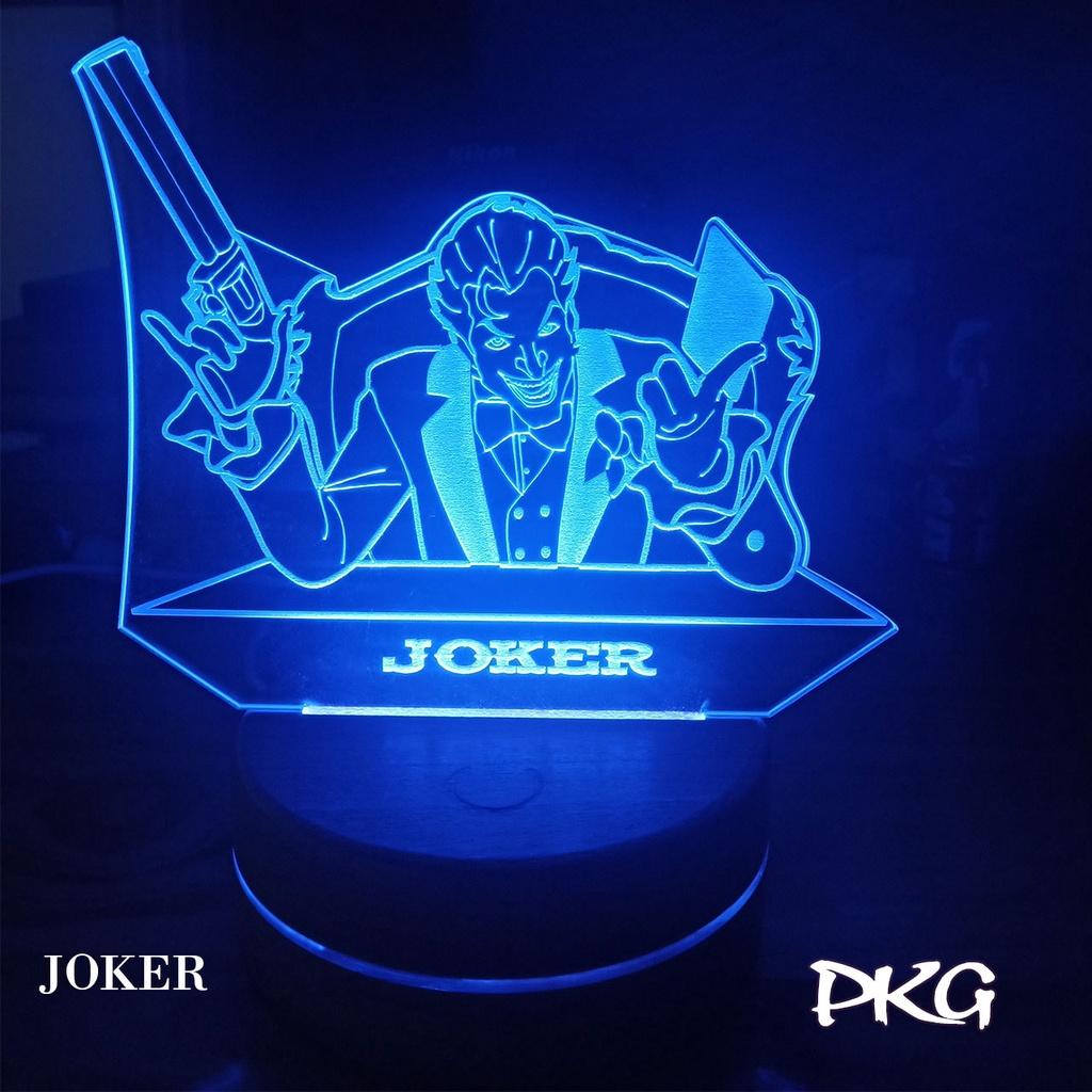 Đèn Ngủ Led 3D tướng JOKER Liên Quân Arena Of Valor cảm ứng có điều khiển từ xa nháy 16 màu 4 chế độ nháy