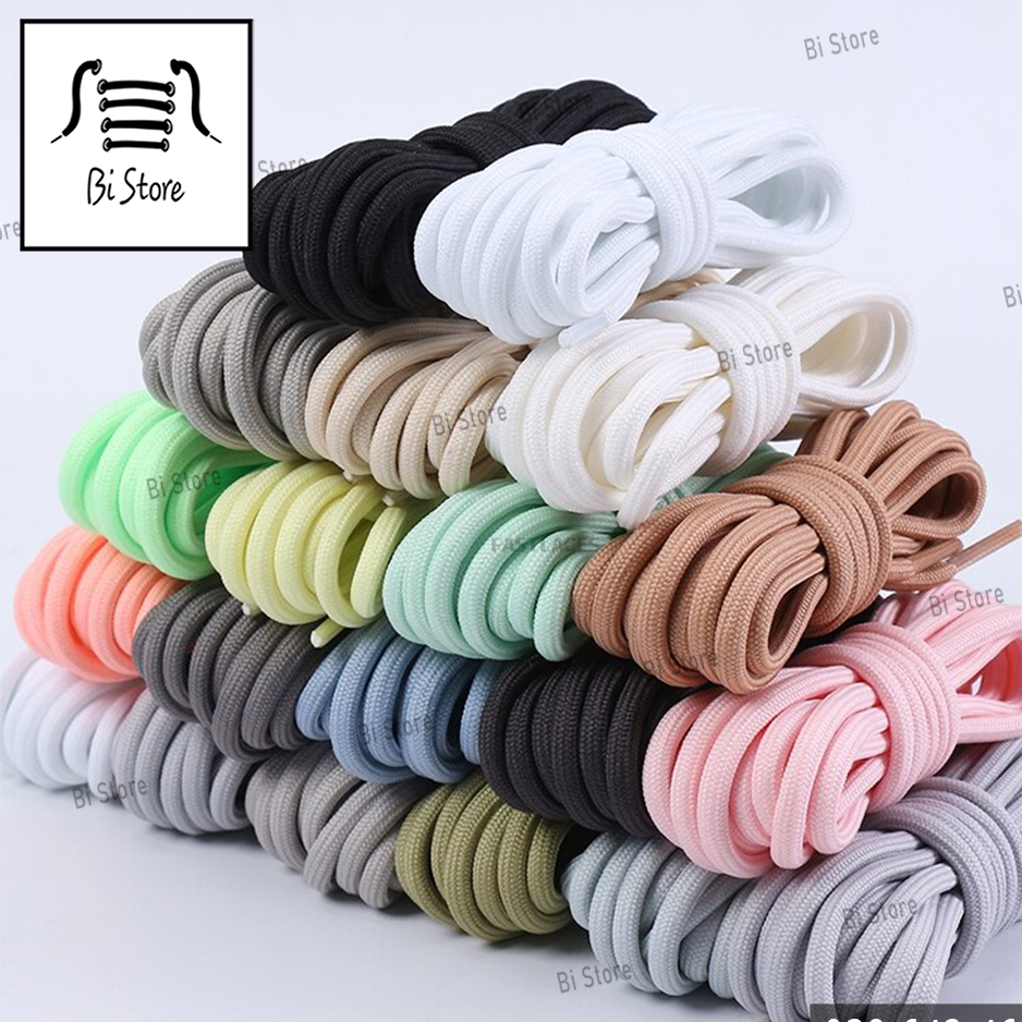 [Bán theo cặp] Dây giày tròn Yeezy, Balenciaga, MLB,... phù hợp với các loại giày thể thao [Bảng 20 màu