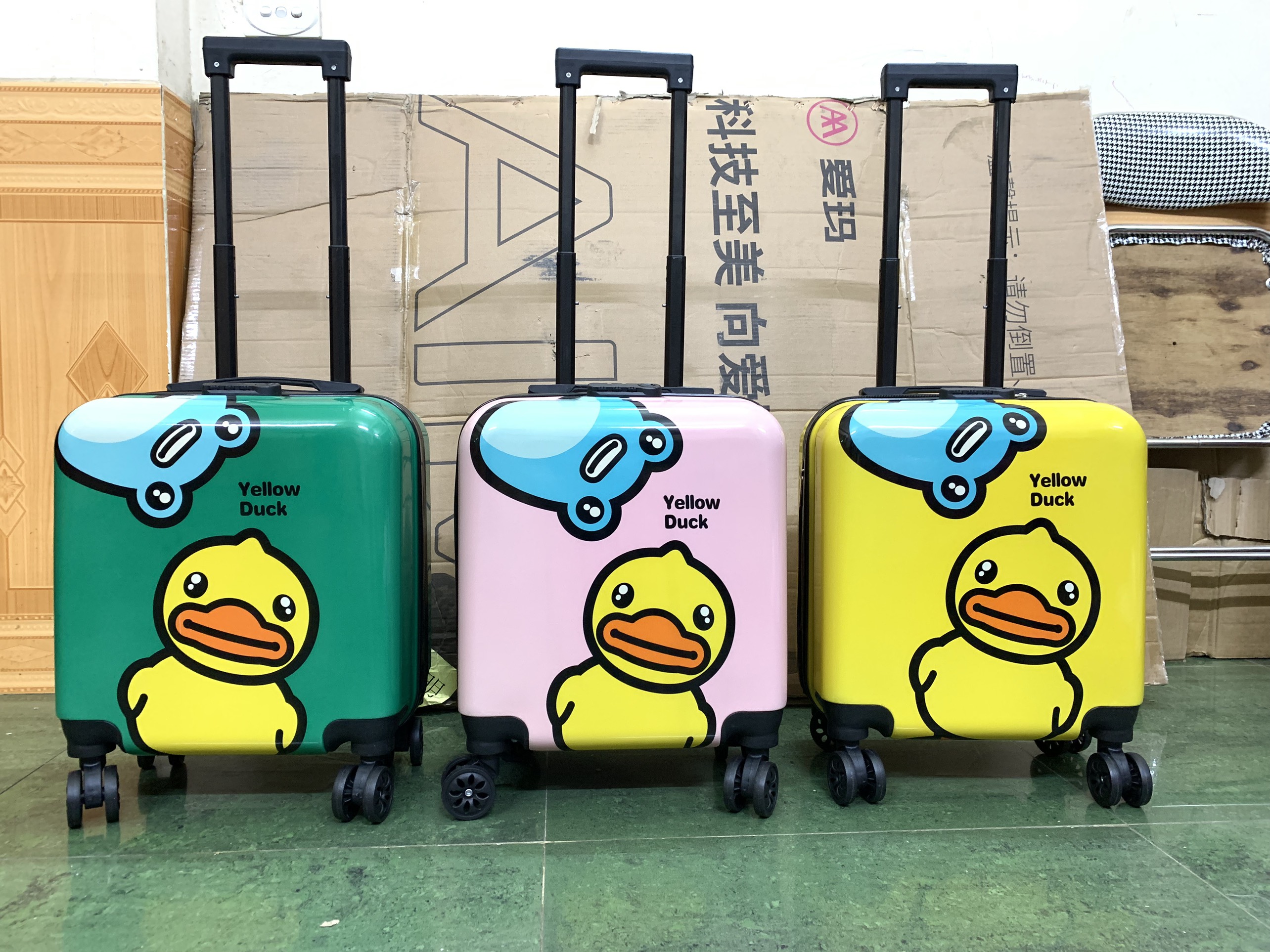 Vali vịt duck hình vuông siêu đáng yêu