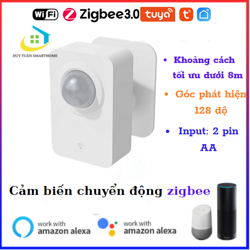 Cảm biến phát hiện chuyển động zigbee tuya, cảm biến hồng ngoại PIR