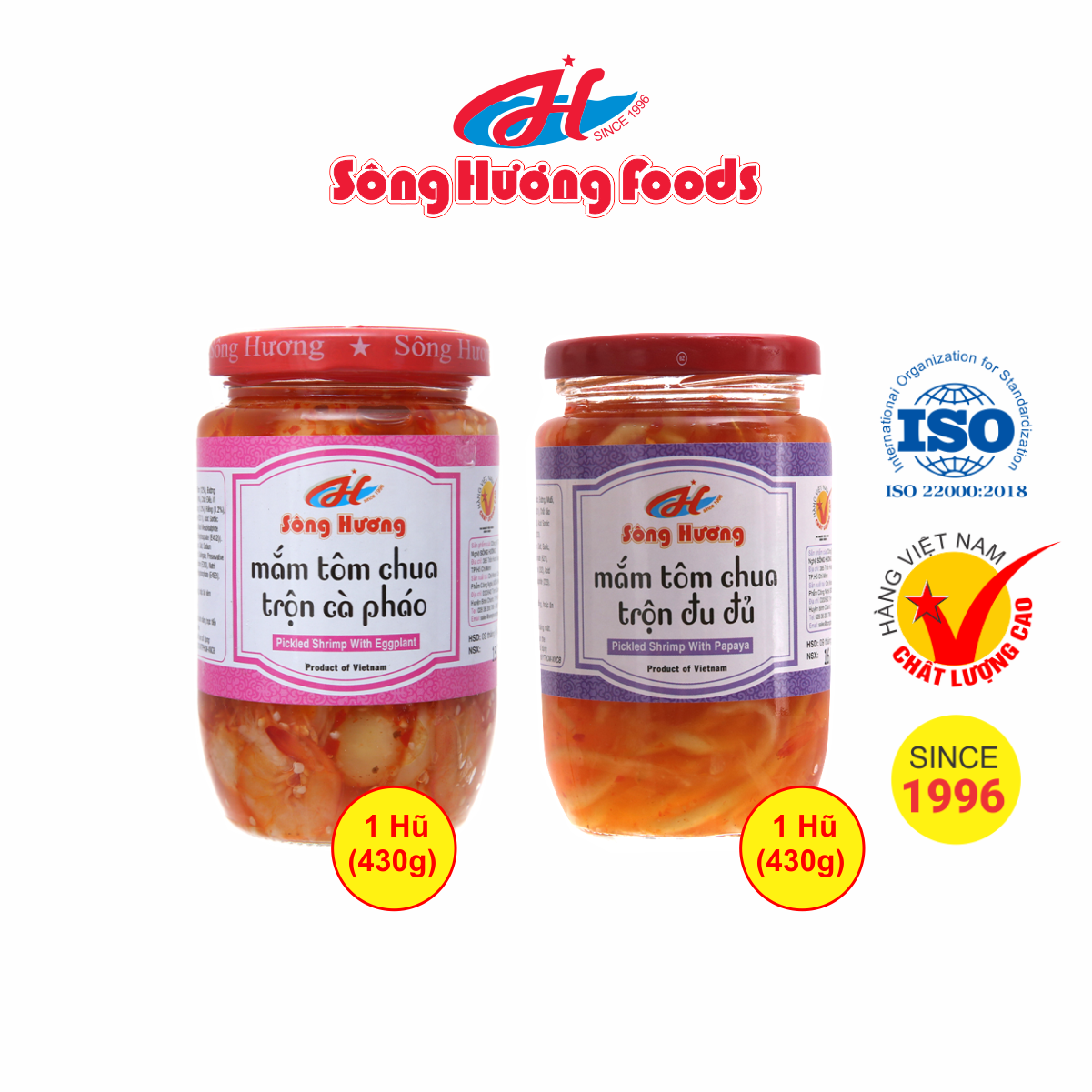 Giá Tốt] Combo 1 Hũ Mắm Tôm Chua Trộn Cà Pháo 430G + 1 Hũ Mắm Tôm Chua Trộn  Đu Đủ 430G Sông Hương Foods, Giá Siêu Tốt 169,000Đ! Mua Nhanh Tay! -  Bigomart