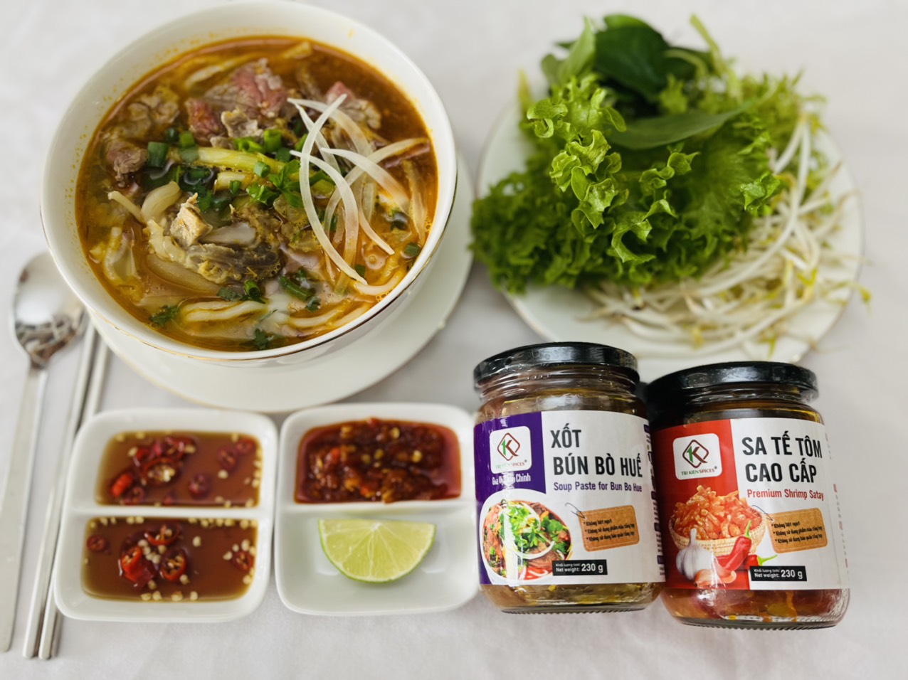 Gia Vị Hoàn Chỉnh Cao Cấp Xốt Bún Bò Huế Tri Kien Spices 230gram