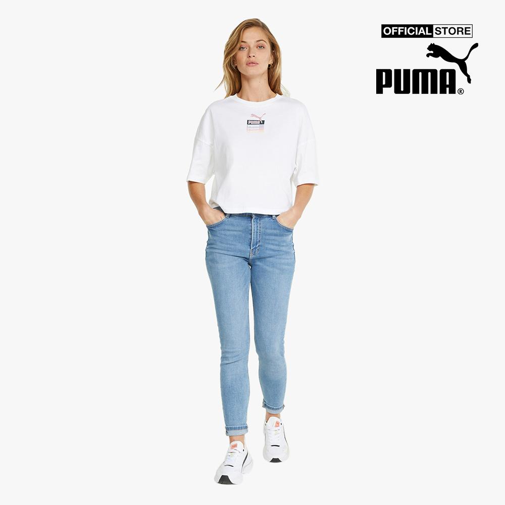 PUMA - Áo thun nữ tay ngắn Brand Love Oversized 534350