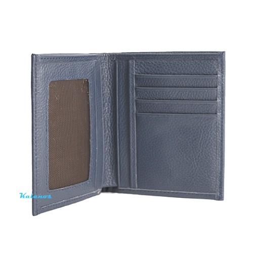 Bóp Ví nam da bò cao cấp màu xanh dương Kalanos KBN180-Xanh, Ví nam đứng da bò rẻ đẹp & thời trang