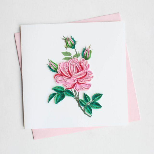 THIỆP QUILLING, thiệp handmade hoa giấy