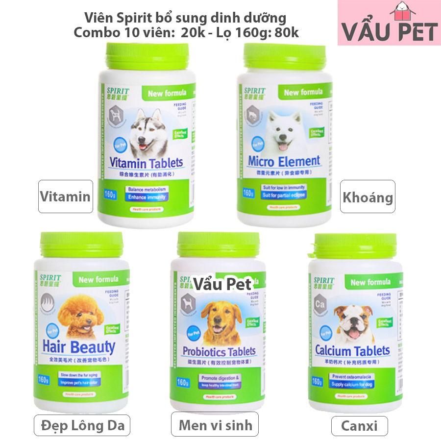 Viên SPIRIT bổ sung dinh dưỡng Canxi / đẹp lông da / Vitamin