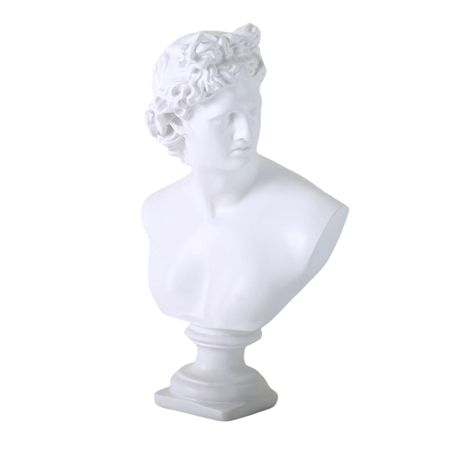 Desktop Goddess Sculpture Sketch Model Figurine Statue Shelf White
