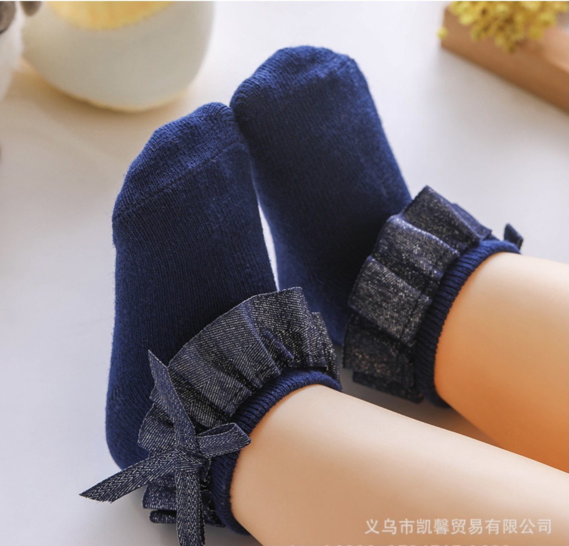 Combo 5 đôi Vớ cổ ngắn viền ren trẻ em