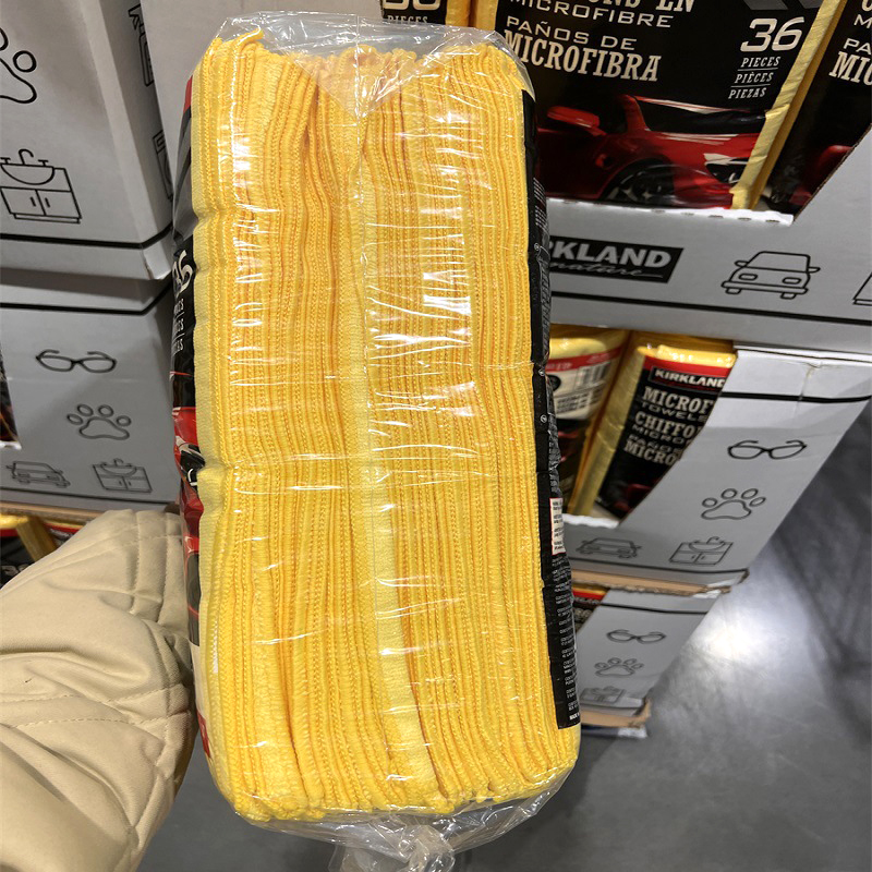 Khăn lau xe hơi và kính đa năng Kirkland Microfiber USA 1 túi x36 khăn