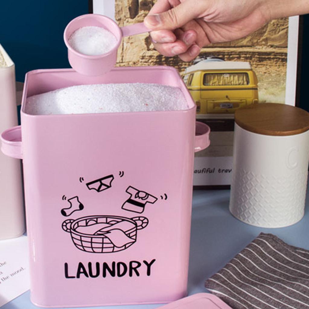 Multipurpose Cereal Dispenser Storage Box Household Tin Laundry Boxes