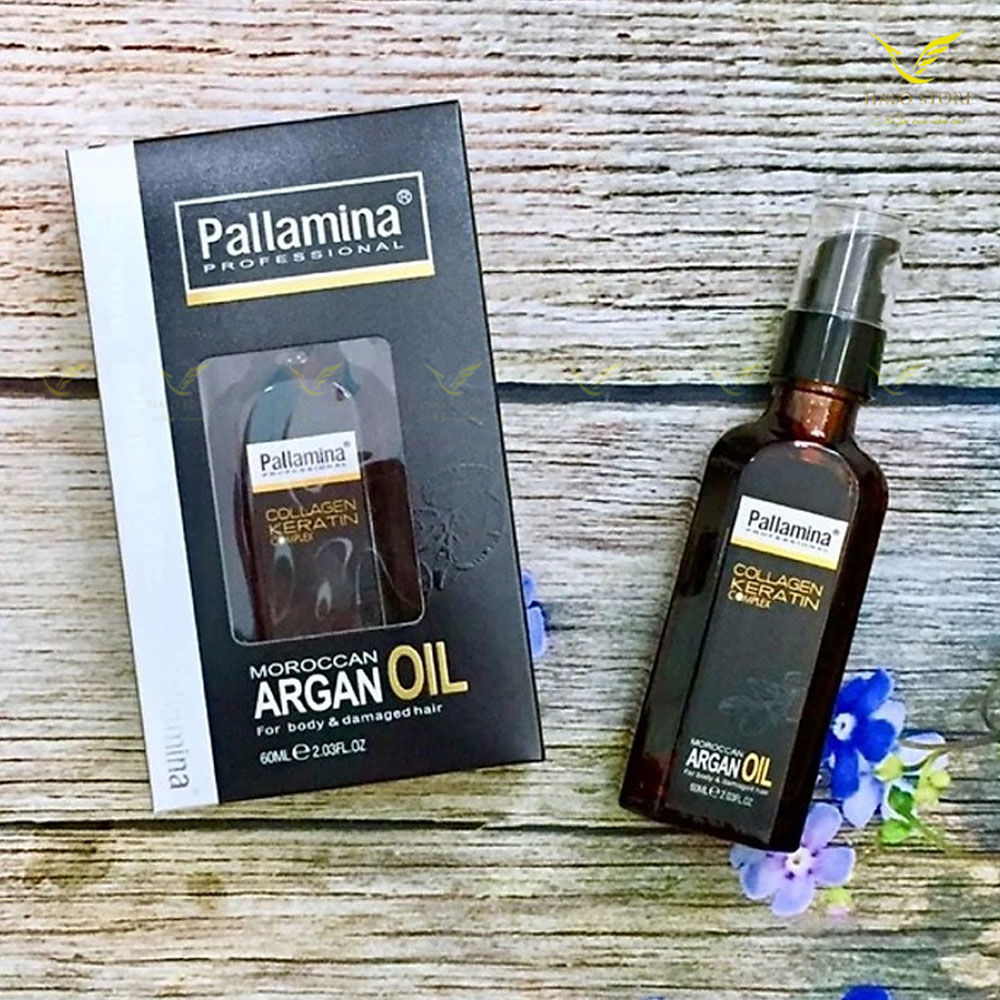 Tinh dầu Pallamina Moroccan Argan Oil Serum dưỡng bóng tóc cao cấp 60ml