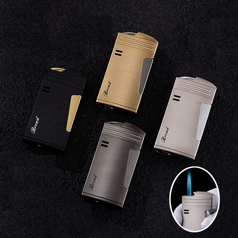 Bật Lửa Khò Broad Lighter BD432 Bấm Ngang Lửa Khò Xanh Chắn Gió - Xài Gas