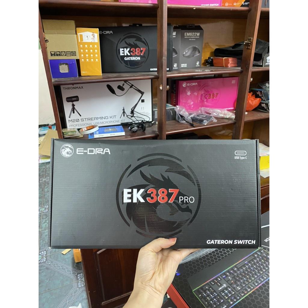 Bàn phím cơ Gaming E-DRA EK387 PRO GATERON - Bàn phím cơ TKL hot nhất 2021 - Hàng chính hãng