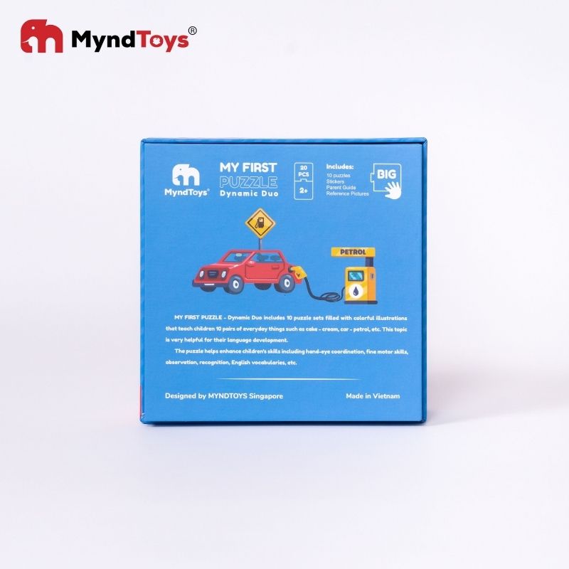 Đồ Chơi Giáo Dục Myndtoys My First Puzzle – Dynamic Duo Dành Cho Các Bé Trên 2 Tuổi