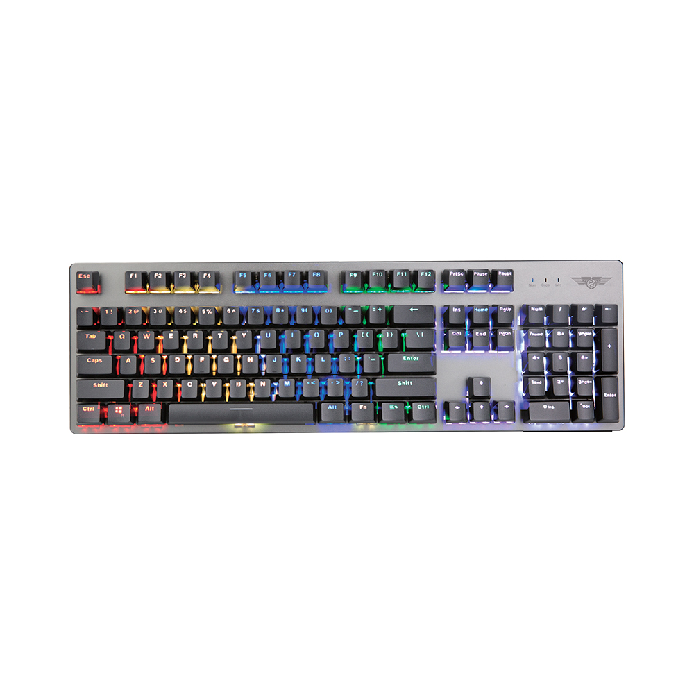 Bàn phím cơ có dây Gaming NEWMEN GE369 Hotswap, Khung kim loại, Keycap double-shots ABS siêu bền, LED nền 20 chế độ hiệu ứng - Hàng chính hãng, bảo hành toàn quốc 24 tháng