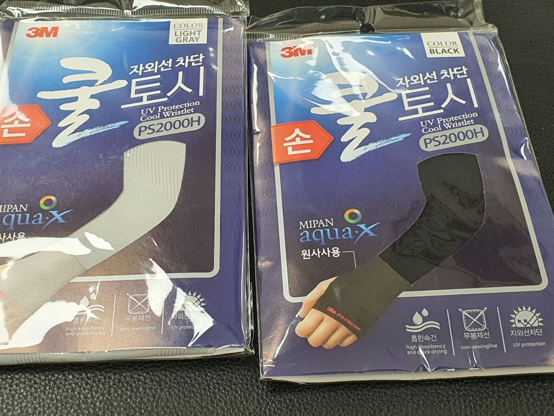 Ống Tay Chống Nắng &amp; Tia UV xỏ ngón 3M Mipan AquaX UV Protection Cool Wristlet PS2000H